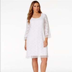 Alfani White Lace Dress